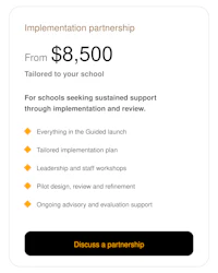 One-school licence · Tailored to your needs