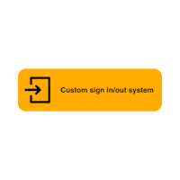 custom sign inout system